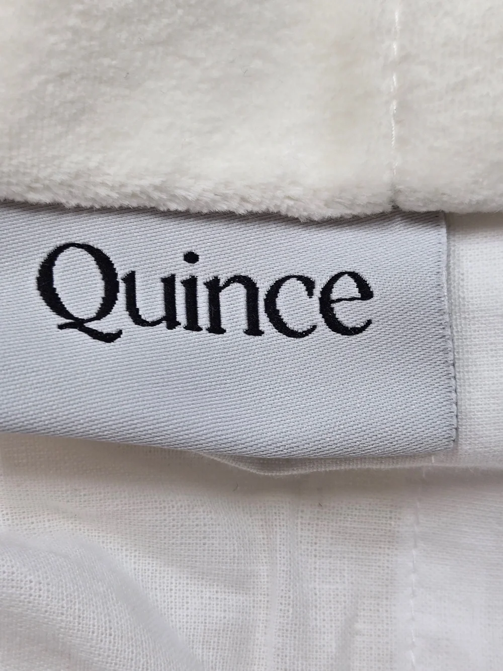 NWT QUINCE Set Of 2 48x108 Cotton Velvet Curtains Ivory 9748